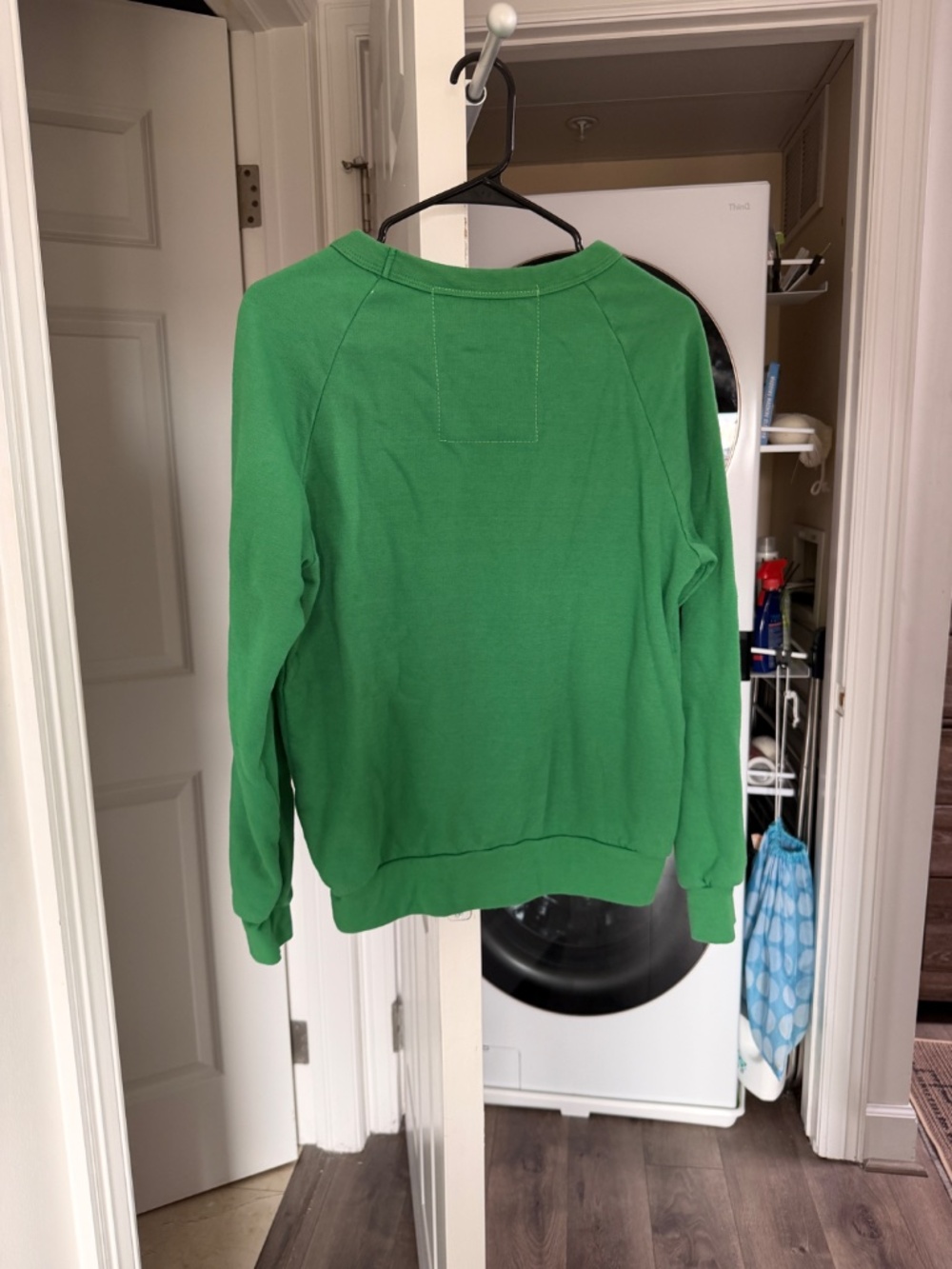 Aviator Nation Kelly Green Lightning Bolt unisex Crew Sweatshirt XS - Picture 2 of 3